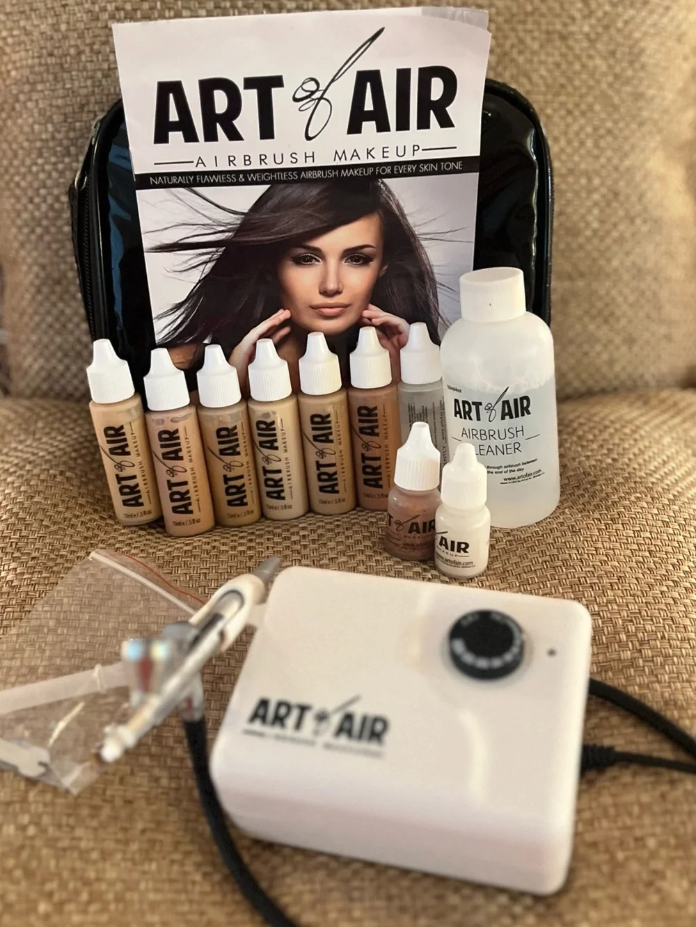 Art of Air Airbrush Liquid Foundation Starting Set — Natural Beige/Tan Shades